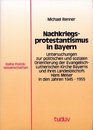 Nachkriegsprotestantismus in Bayern Untersuchungen zur politischen und sozialen Orientierung der EvangelischLutherischen Kirche Bayerns und ihres Landesbischofs  19451955