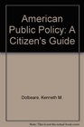 American Public Policy A Citizen's Guide