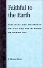 Faithful to the Earth Nietzsche and Whitehead on God and the Meaning of Human Life  Nietzsche and Whitehead on God and the Meaning of Human Life