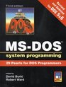 MSDOS Systems Programming