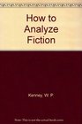 How to Analyze Fiction