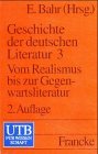 Geschichte der deutschen Literatur 3 Vom Realismus bis zur Gegenwartsliteratur