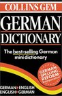 Collins Gem German Dictionary GermanEnglish/EnglishGerman