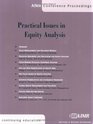 Practical Issues in Equity Analysis