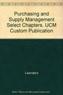 Purchasing and Supply Management Select Chapters UCM Custom Publication