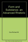 Form and substance an advanced rhetoric