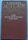 Autumn to Autumn