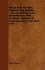 Henry Root Surveyor Engineer And Inventor  Personal History And Reminiscences With Personal Opinions On Contemporary Events 18451921