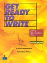 Get Ready to Write A First Composition Text