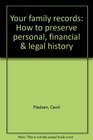 Your family records How to preserve personal financial  legal history