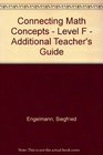 Connecting Math Concepts  Level F  Additional Teacher's Guide