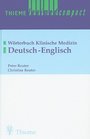 Thieme Leximed Compact Worterbuch Klinische Medizin DeutschEnglisch