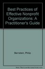 Best Practices of Effective Nonprofit Organizations A Practitioner's Guide