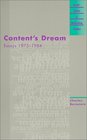 Content's Dream Essays 19751984