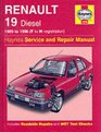 Renault 19 Diesel Service and Repair Manual