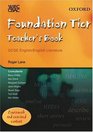 WJEC/CBAC GCSE English/English Literature Foundation Tier Teacher's Guide