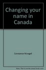 Changing your name in Canada