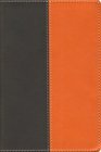 NIV Compact Thinline Bible Espresso/Orange DuoTone / Zondervan / 2008 / Imitation Leather / Strong extrathin French paper makes for a spine width of less than three quarters of an inch It's the whole Bible Red Letter