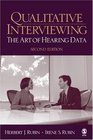 Qualitative Interviewing  The Art of Hearing Data