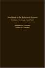 Benchbook In The Behavioral Sciences PsychiatryPsychologySocial Work