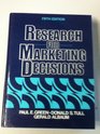 Research for Marketing Decisions