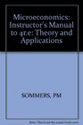 Sommers Microeconomics  Theory and Applications 4edinstructors Manual