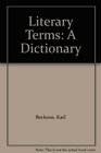 Literary Terms A Dictionary