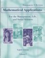 Mathematical Applications For the Management Life and Social Sciences Vol 1