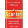 Pocket Spanish Dictionary SpanishEnglish/EnglishSpanish