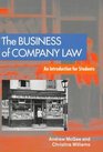 The Business of Company Law An Introduction for Students