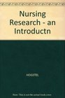 Nursing Research An Introduction