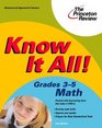 Know It All Grades 35 Math