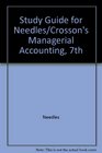 Study Guide Used with NeedlesManagerial Accounting