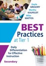 Best Practices at Tier 1 Daily Differentiation for Effective Instruction Secondary