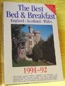 The Best Bed  Breakfast in England Scotland  Wales 199192