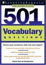 501 Vocabulary Questions