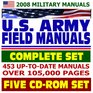 2008 Military Manuals US Army Field Manuals Complete Set 453 Manuals with over 105000 Pages
