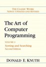 Art of Computer Programming Volume 3 Sorting and Searching