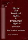 Mental  Emotional Injuries 2nd Edition 2008 Supplement