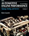 Automotive Engine Performance Tuneup Testing And Service Volume I Text