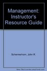 Management Instructor's Resource Guide