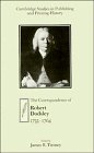 The Correspondence of Robert Dodsley 17331764