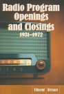 Radio Program Openings and Closings 19311972