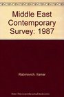 Middle East Contemporary Survey 1987