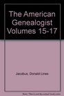 The American Genealogist Volumes 1517