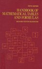 Handbook of Mathematical Tables and Formulas