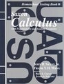 Calculus: Homeschool Testing Book (Saxon Calculus)