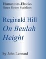 Reginald Hill  On Beulah Height