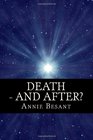 Death  And After Theosophical Manuals No 3