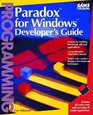 PARADOX for Windows Developer's Guide